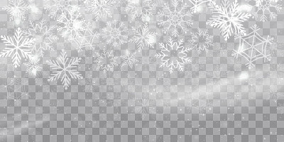 矢量大雪，雪花有不同的形状和形式。雪花飘飘，雪花飘飘。下降的圣诞节