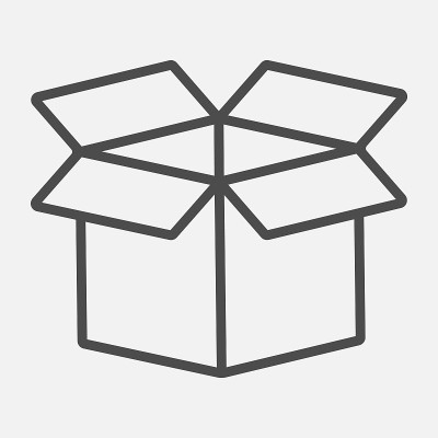 打开盒子图标。包图标。矢量插图。
