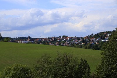 Wimsheim区Pforzheim村的景色