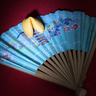 幸运饼干穆迪照明蓝色风扇