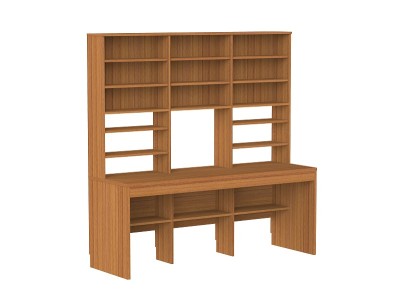 渲染三维书桌家具
