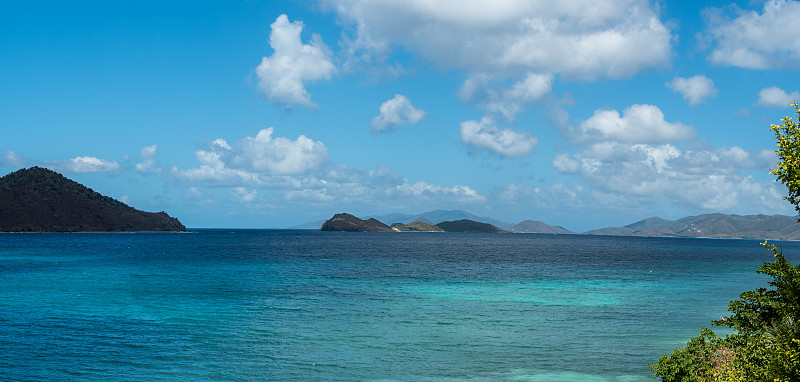 加勒比海和维尔京群岛的全景