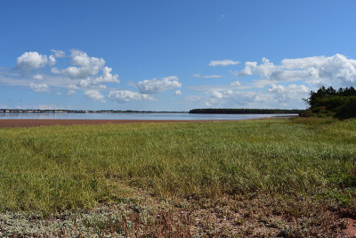 加拿大爱德华王子岛，夏赛德，印度灯塔的全景