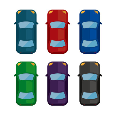 汽车(从上面看)图标集