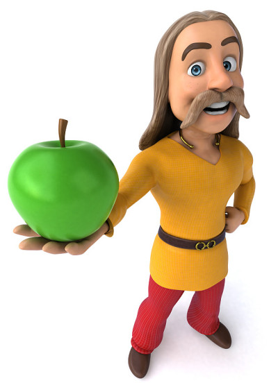 高卢乐趣- 3D插图