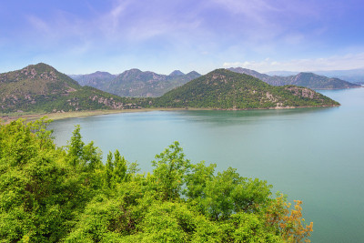 黑山。斯卡达湖国家公园