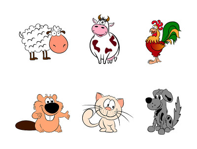 cartoon animals