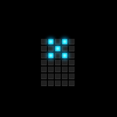 现实的数字记分牌字体集，矢量插图
