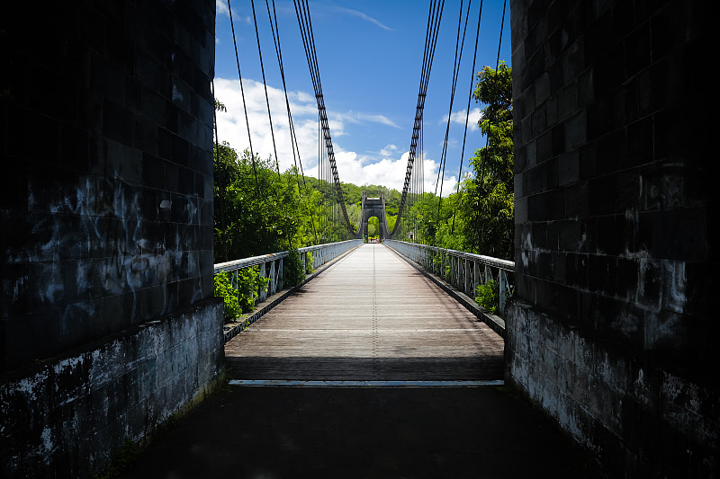 Pont suspendu，位于圣罗斯岛的留尼旺岛上的一座吊桥