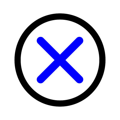 关闭矢量图标