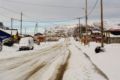 El Chalten被雪覆盖