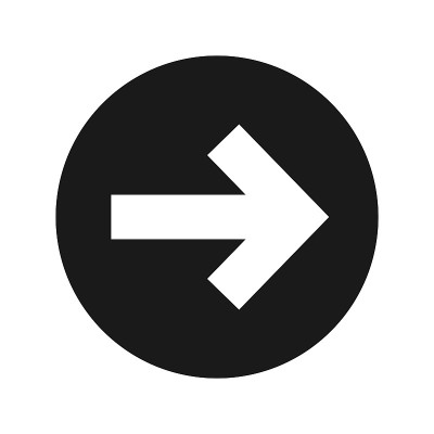 Next arrow icon flat black round button vector ill