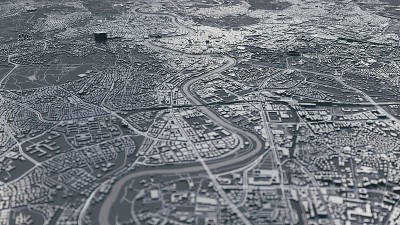 罗马城市三维地图