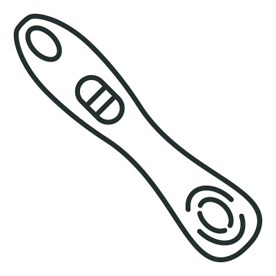 Pregnancy Test Vector Outline Icon