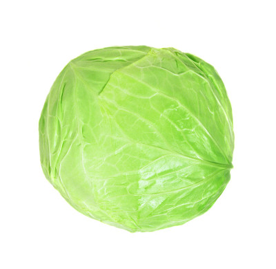 孤立在白色背景上的卷心菜