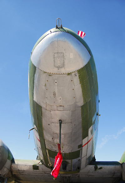 DC-3飞机的前视图