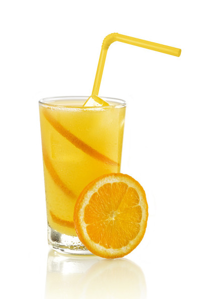橙色的鸡尾酒