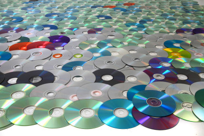 CD和DVD数据背景