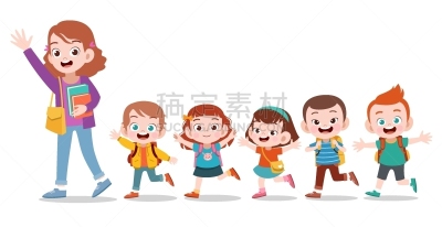 教师,儿童,矢量,绘画插图,幸福,可爱的,人,重返校园,t恤,图像