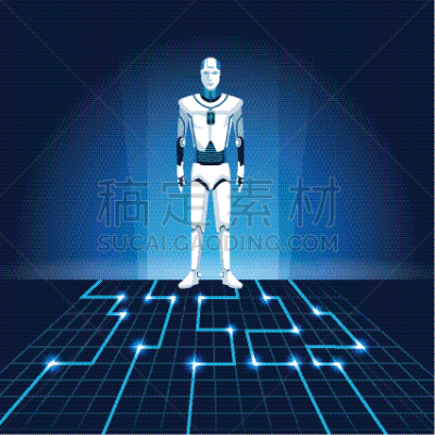 拟人的,自动的,头像,商务,计算机,平视角,几何形状,技术,壁纸,波浪