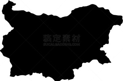 保加利亚,国境线,非都市风光,黑色,分离着色,轮廓,白色,欧洲,剪影
