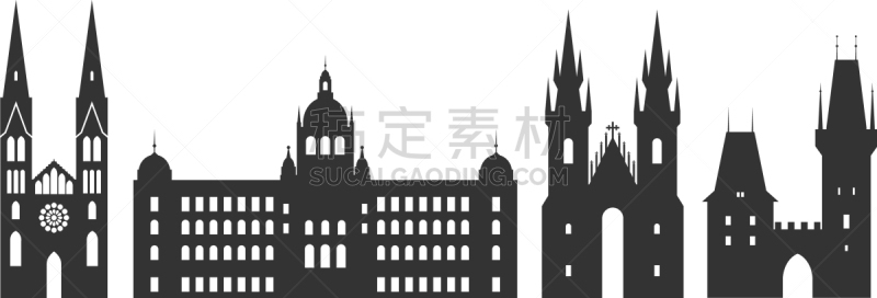 捷克,品牌名称,奇异的,温塞斯拉斯广场,建筑,城市,查理大桥,复古