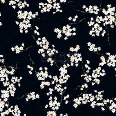 纺织品,花朵,小的,手,矢量,式样,夏天,绘画插图,草地,花