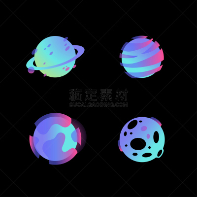 计算机图标,矢量,行星,商务,计算机,全球通讯,技术,地球形,绘画插图,太阳系