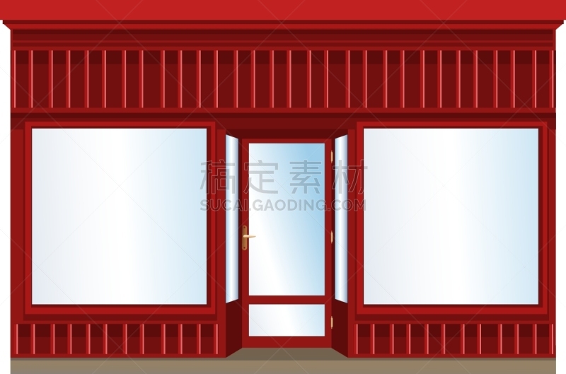 橱窗展示,户外,背景,建筑,生活方式,图像,矢量,留白,消费,出示