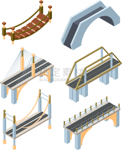 三维图形,桥,字体,个性,沥青,现代,建筑业,装饰物,建造物,户外