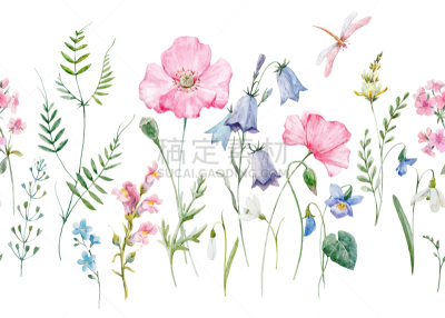 水彩画,花纹,自然,纺织品,图像,花朵,壁纸,叶子,花头,绘制