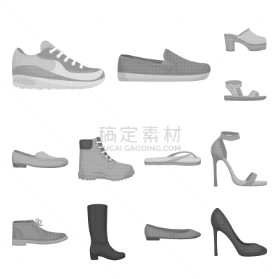鞋子,多样,计算机图标,分离着色,鞋具,拖鞋,凉鞋,图像,婴儿鞋,收集