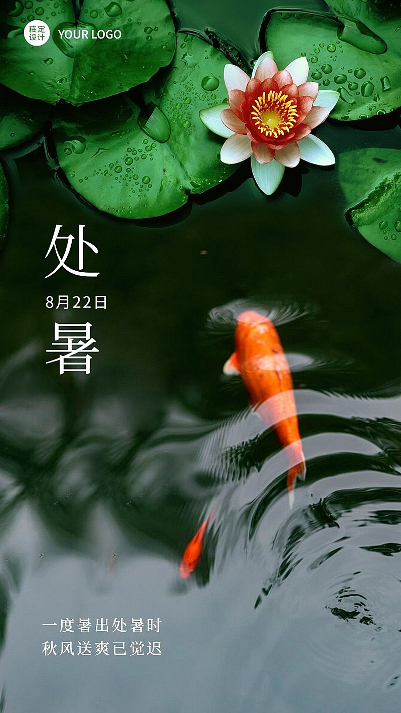 企业商务节气祝福日签实景海报