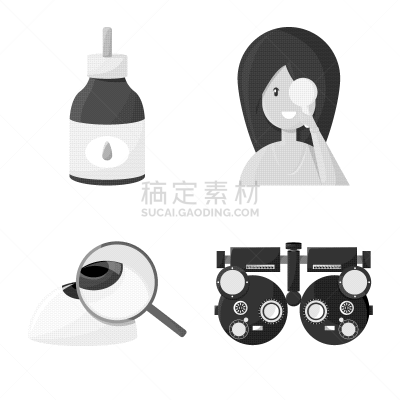 技术,健康保健,图标,眼球,验光师,女人,灰色,塑胶,设计