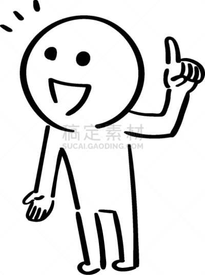 动画片,可爱的,商务,指着,仅男人,一个人,简单,仅一个男人,线条画,指着