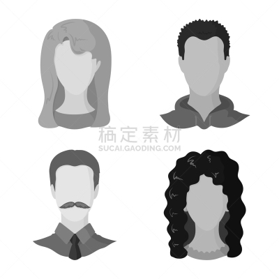 分离着色,性格,侧面像,人造物,计算机图标,专业人员,灰色,肖像,莫诺湖,女人