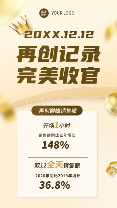 双12捷报回顾成绩单喜报战绩数据