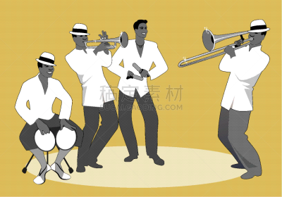 乐队,进行中,音乐人,小鼓,拉丁文,四个物体,梅伦格舞,舞蹈,夏天,休闲