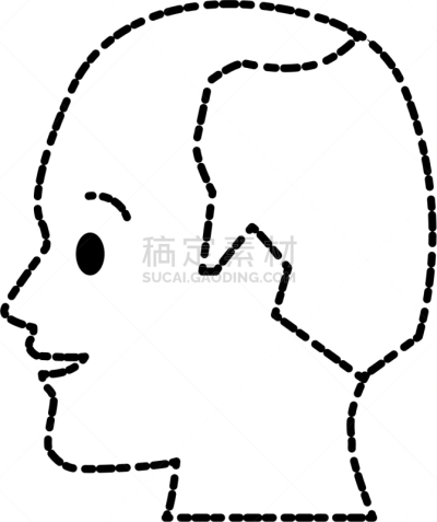 男人,动物头,白色,商务,人,肖像,图像,剪影,思考,违约
