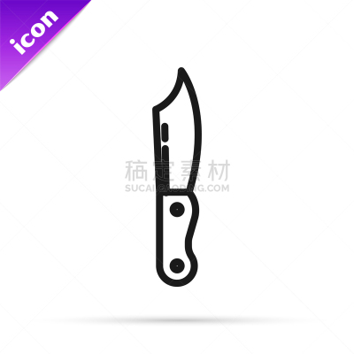 白色,分离着色,黑色,计算机图标,刀,线条,不锈钢