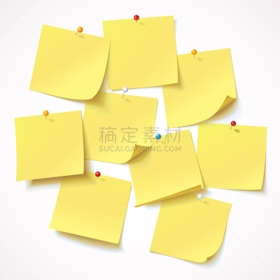 标签,钉住,黄色,商务,信函,记忆,床单,图钉,棍,提示