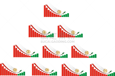 开端,舞台,红色,绿色,波纹,概念,图像,生长,落下