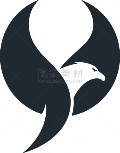抽象,鹰,图标,翅膀,模板,老鹰
