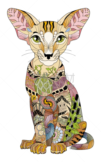 摆拍,猫,动物手,花边,可爱的,纯种犬,狗,哺乳纲,绘制
