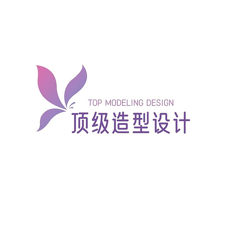 美发美业妆容造型理发店简约LOGO