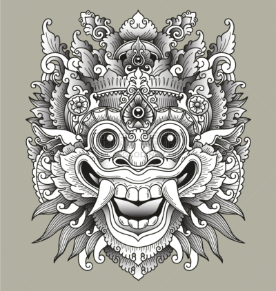 传统,巴龙舞,化妆舞会服,亚洲,华丽的,魔鬼,复古
