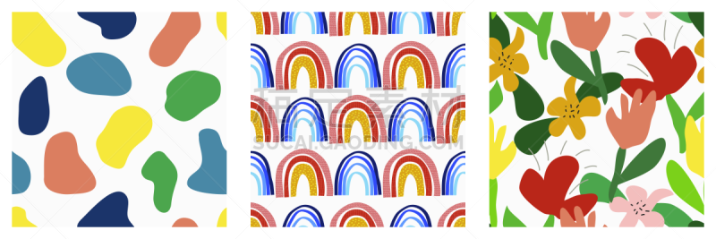 形状,组物体,背景,绘画插图,现代,抽象,彩虹,式样,矢量,多色的