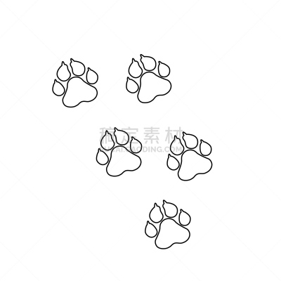宠物,符号,痕迹,矢量,爪子,动物插画,线图标,可爱的,脚印,拉脱维亚