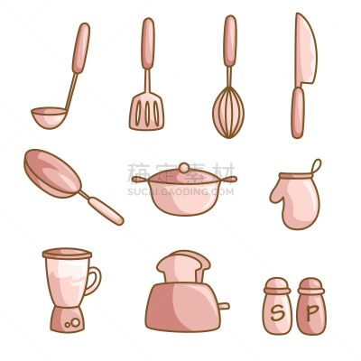 烹调用具,厨房器具,调味器皿,搅拌机,饮食,锅,长柄勺,汤匙,图像,烹调