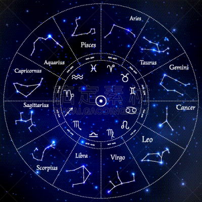 星座,天秤座,箭术,水瓶座,半球体,狮子,双鱼座,蝎子,天空,布置
